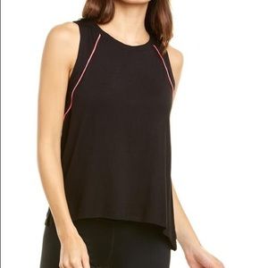 Terez black neon piping tank- NWOT
